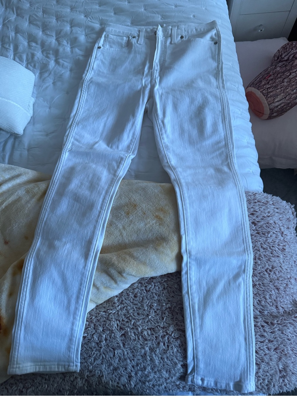 Madewell White Skinny Jeans